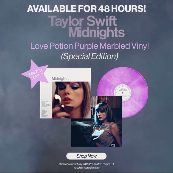 SOLD | Midnights Love Potion Vinyl Limited Edition Exclusive Purple Marble - Picture 2 of 2
